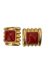 Load image into Gallery viewer, Red Icon Earrings